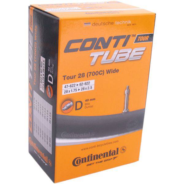 Continental Binnenband Tour 28 (700C) Wide 28 X 1.75 - 2.50 Hollands Ventiel 40Mm - Le Coq Wielerartikelen