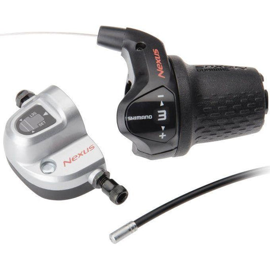 Shimano Draaiversteller 3 Speed Nexus Sl-3S42E Met Kabels En Clickbox - Zwart