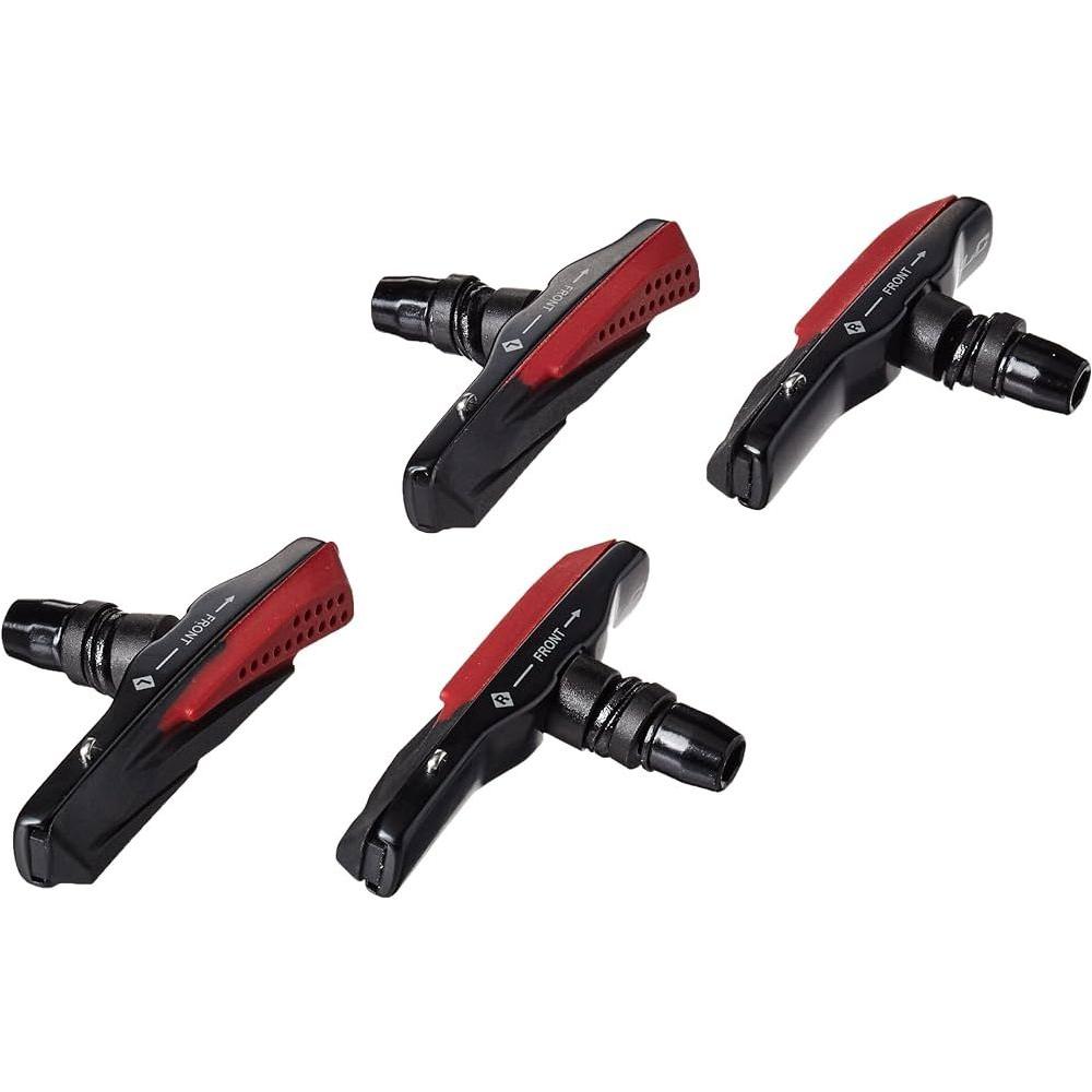 Xlc Remschoen Bs-V03 V-Brake 72Mm Zwart/Rood Set A 4 Stuks