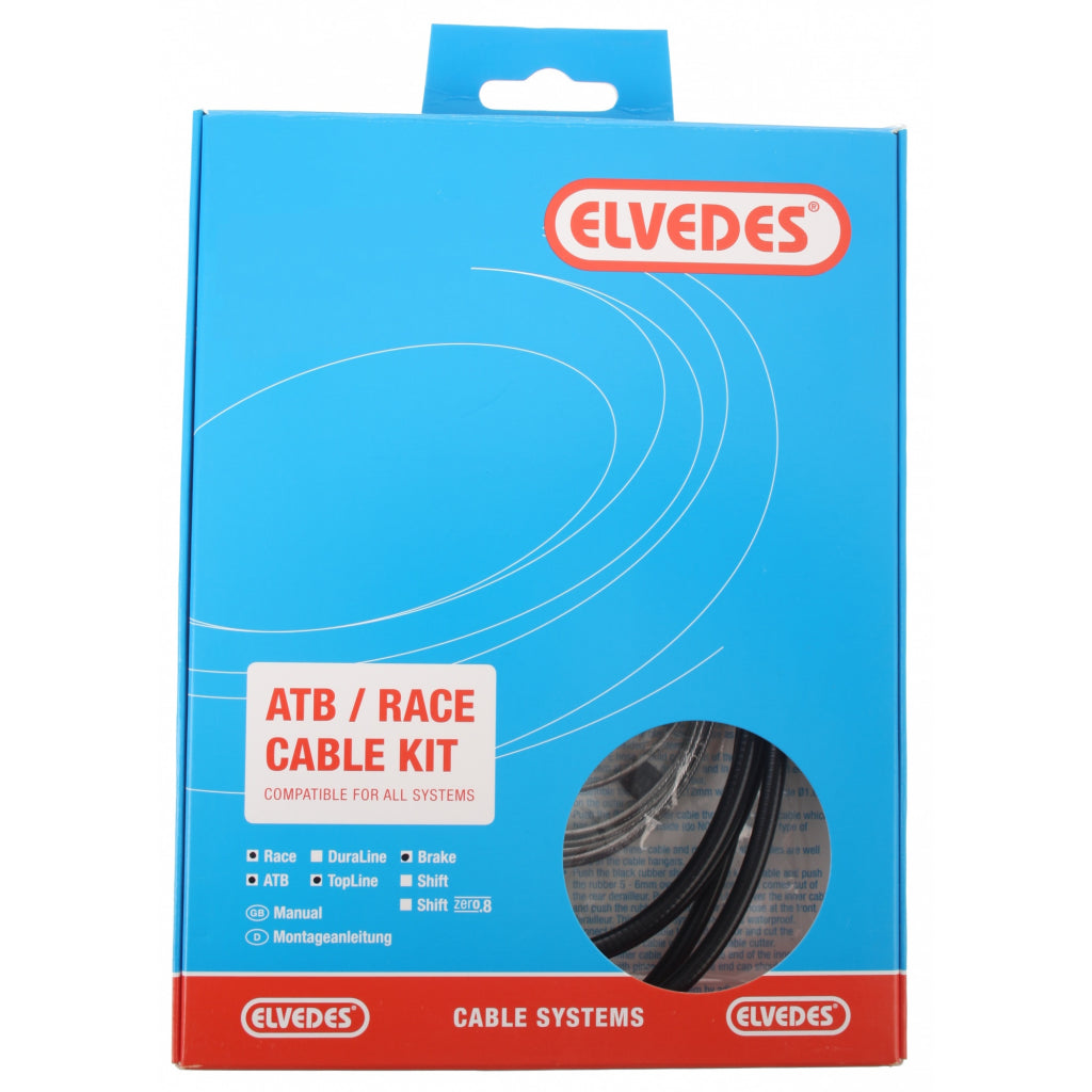 Elvedes Rem Kabelkit Atb / Race Compleet - Zwart (In Doosje)