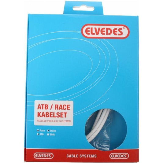 Elvedes Rem Kabelkit Atb / Race Compleet - Wit (In Doosje)