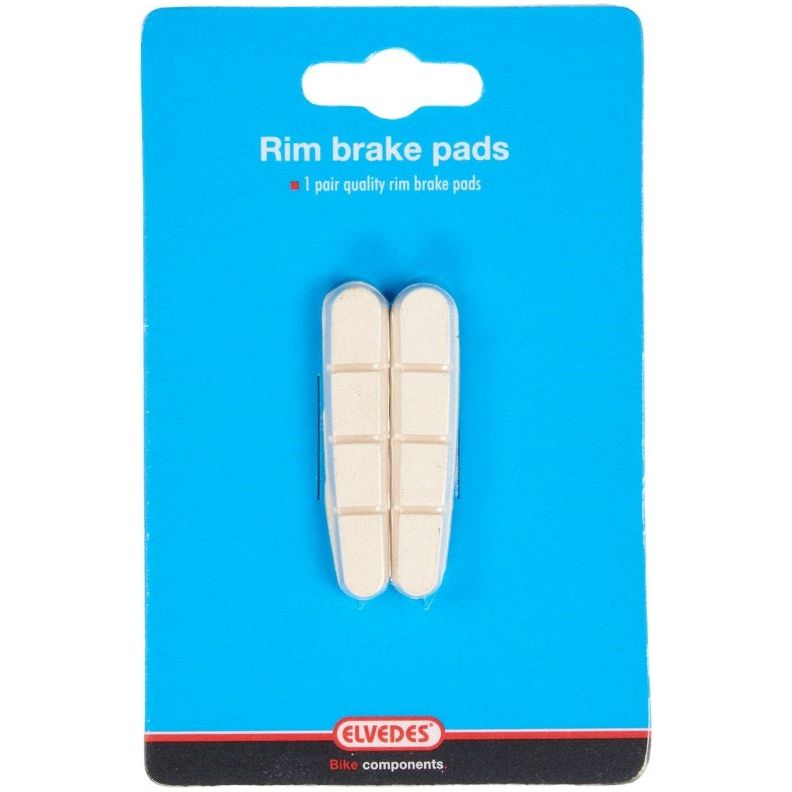 Vervangingspad V-Brake Elvedes 5Mm White Compound T.B.V. Shimano Remschoenen (1 Paar)