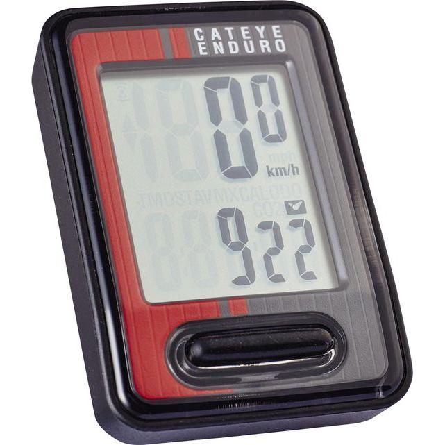 Fietscomputer Cateye Enduro 8 Cc-Ed400 Zwart/Rood