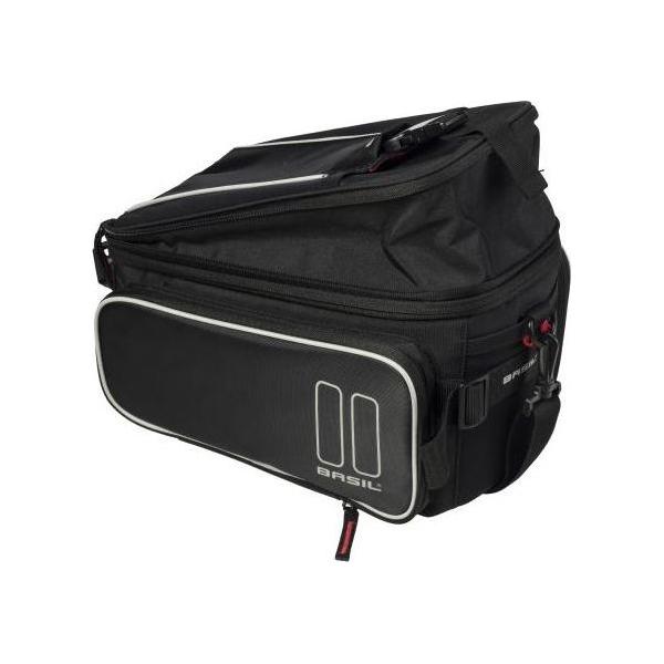 Basil Bagagedragertas Sport Design Trunkbag 7-15 Liter 36 X 26 X 18 Cm - Zwart