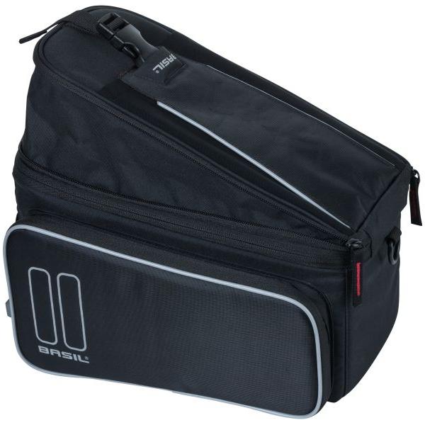 Basil Bagagedragertas Sport Design Trunkbag Mik 7 Tot 15 Liter 36 X 26 X 18 Cm - Zwart