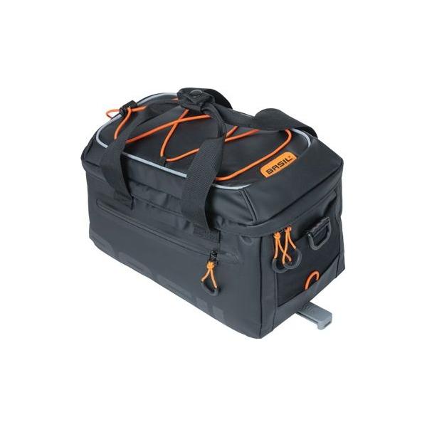 Basil Bagagedragertas Miles Tarpaulin Mik 7 Liter 32 X 20 X 20 Cm - Zwart/Oranje