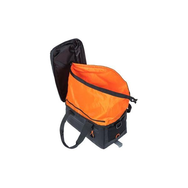 Basil Bagagedragertas Miles Tarpaulin Mik 7 Liter 32 X 20 X 20 Cm - Zwart/Oranje