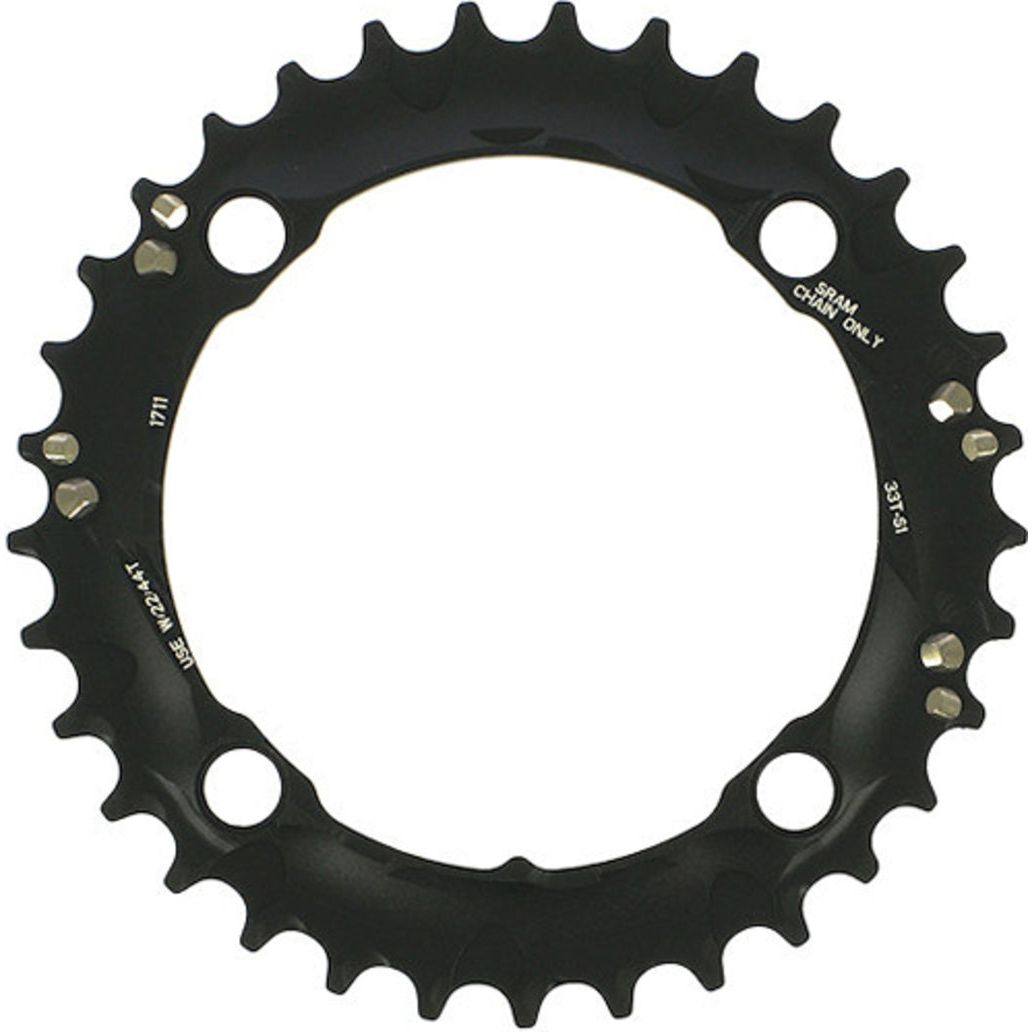 Kettingblad Sram X0/X9 10V 36T Steek 104 Blast Black