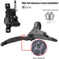 Tektro Hydraulische Schijfremset Hd-T386 Rechts Met 1800 Mm Leiding - Zwart