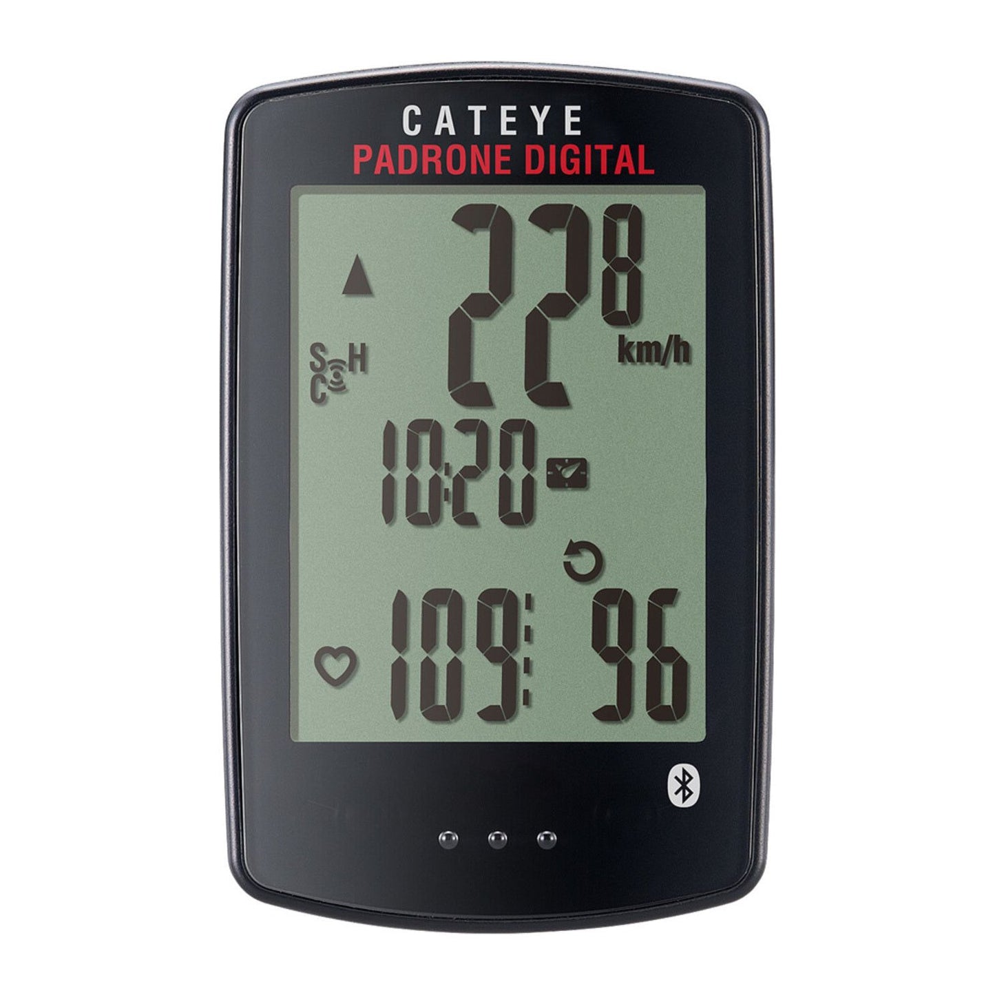 Fietscomputer Cateye Padrone Digital Cc-Pa400B Excl. Sensor Draadloos Zwart