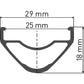 Voorwiel 29" DT Swiss XR1700 Spline 25 Boost Disc CL Aluminium Zwart