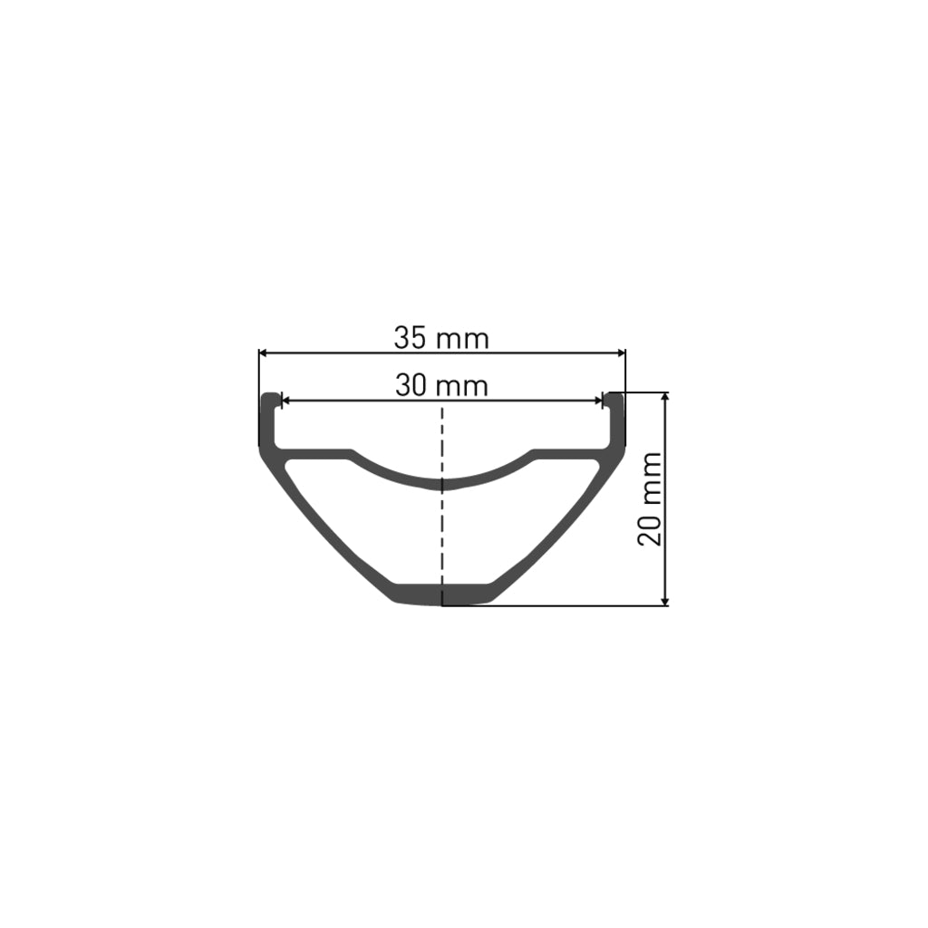 Voorwiel 29" DT Swiss M1900 Spline 30 Boost Disc CL Aluminium Zwart