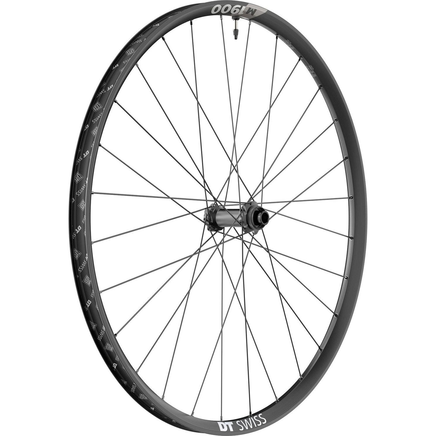 Voorwiel 29" DT Swiss M1900 Spline 30 Boost Disc CL Aluminium Zwart