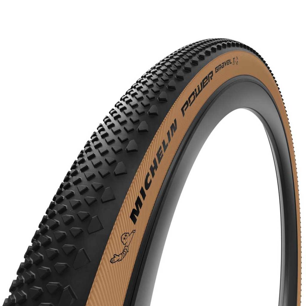 Michelin Buitenband 28" Power Gravel - Tlr 47-622 Vouwband Zwart/Bruin