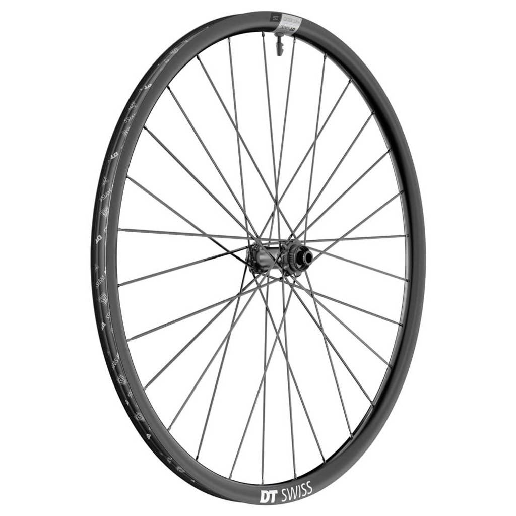 Voorwiel 28" DT Swiss HG1800 Spline 25 Disc CL Aluminium Zwart