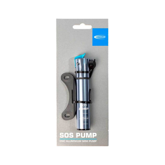 Schwalbe Handpomp Sos Pump 129Mm Aluminium Donker Grijs