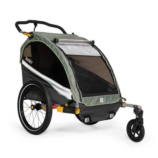 Burley Fietskar D'Lite X Double 2 Kind Sage Green / Charcoal Grey MY23