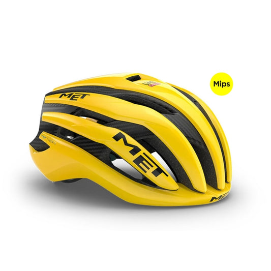 MET Fietshelm Trenta 3K Carbon MIPS Jaune Yellow