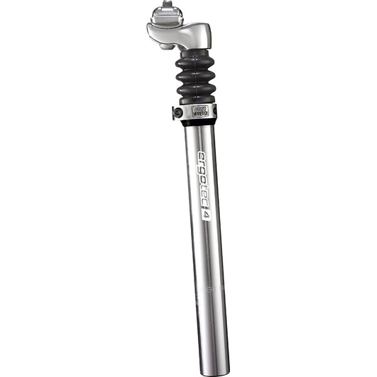 Ergotec Telescopische Verende Zadelpen Glide Ø27.2 Mm / 350 Mm - Zilver