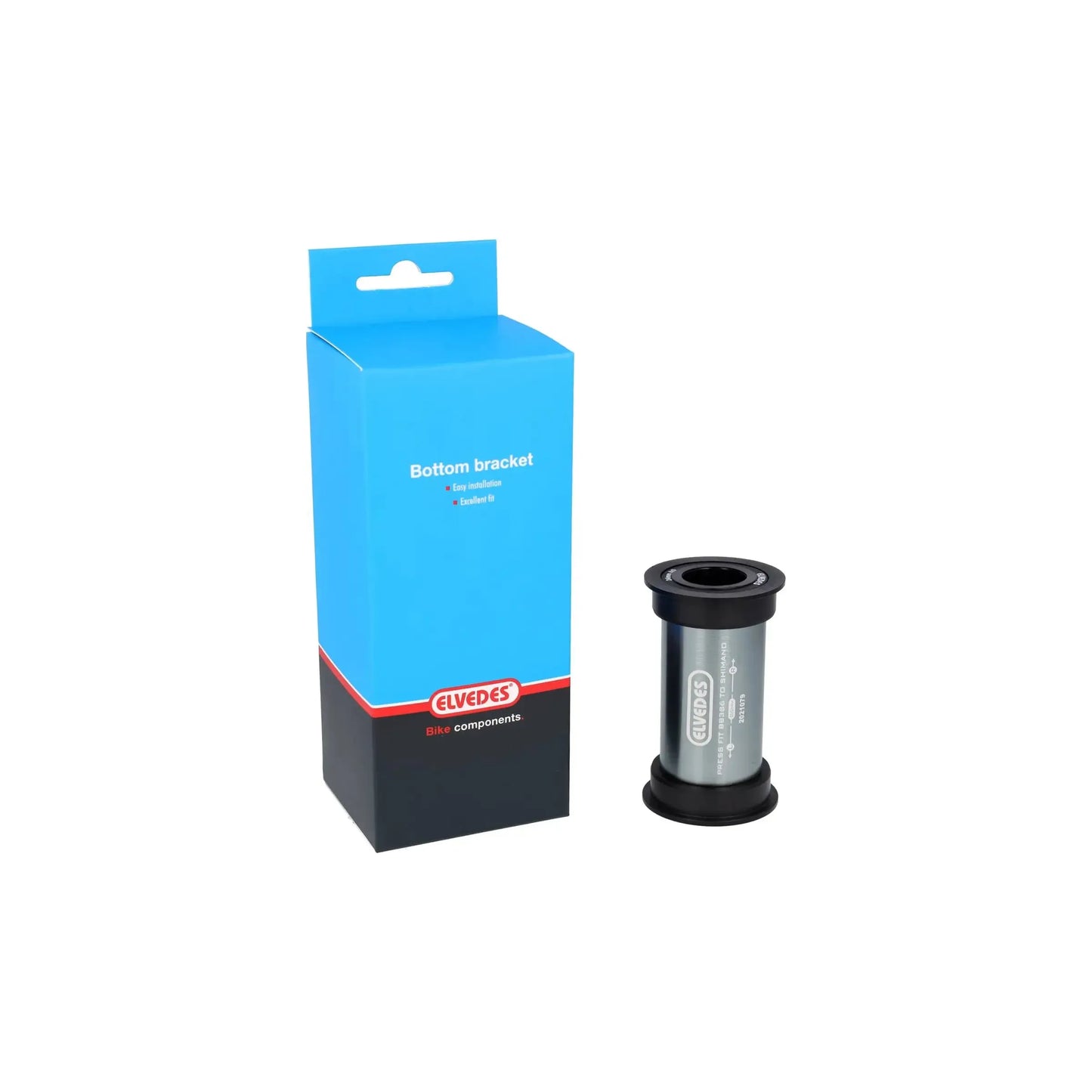 Elvedes Trapas Cupset Pressfit Shimano BB386 - Zwart