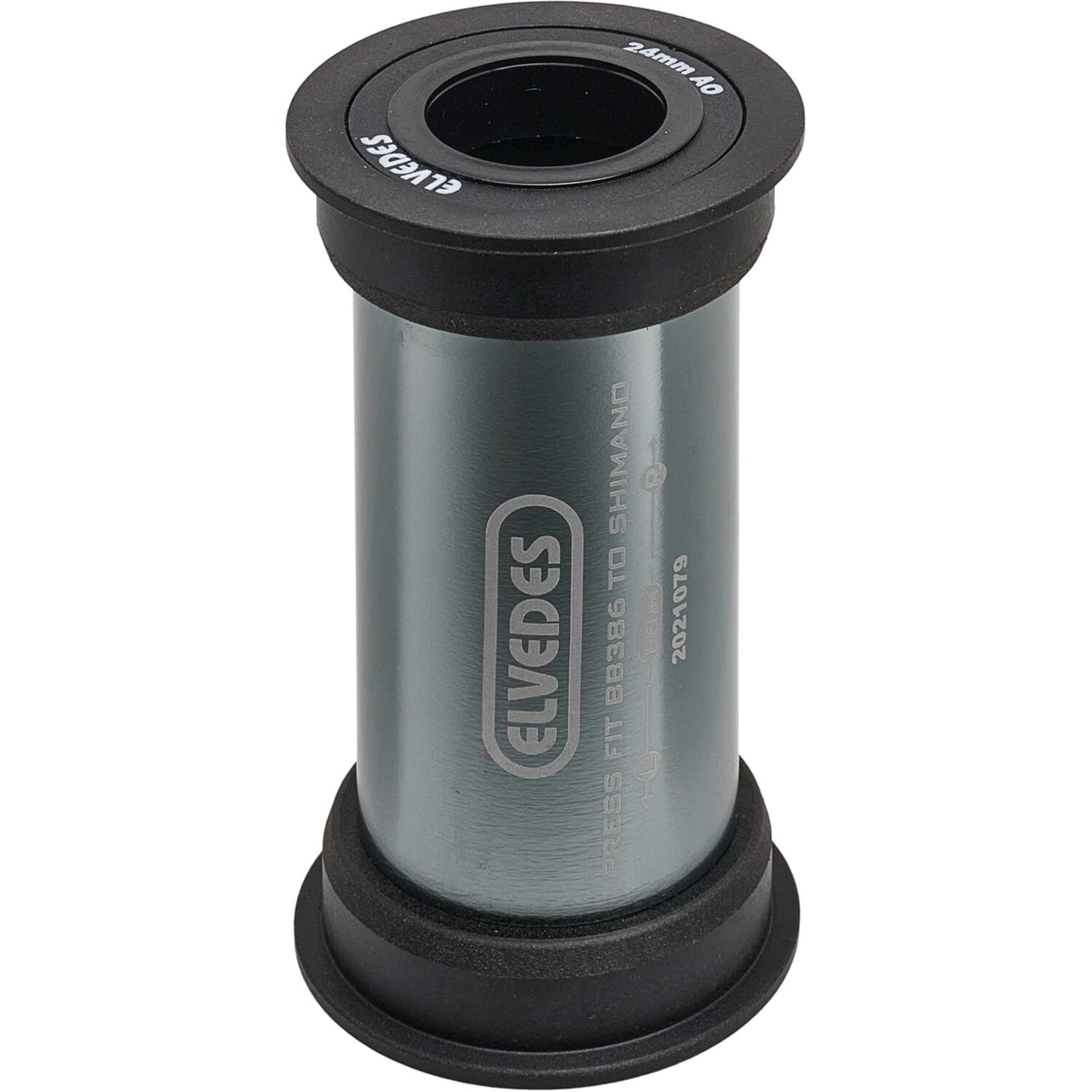 Elvedes Trapas Cupset Pressfit Shimano BB386 - Zwart