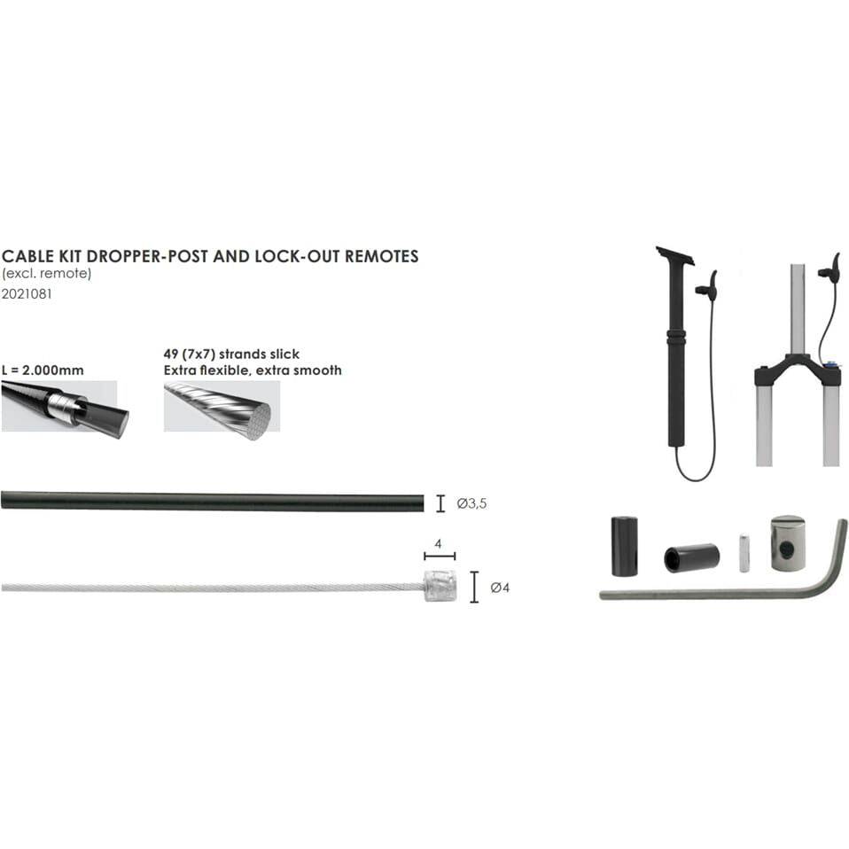 Elvedes Kabelkit Dropper-Post Superflex - Le Coq Wielerartikelen