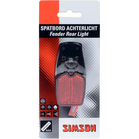 Simson Achterlicht Led Batterij Spatbord