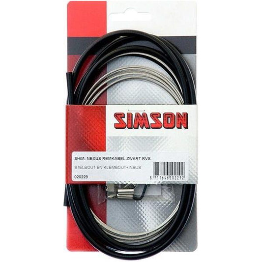 Simson Remkabelset Shimano Nexus Rollerbrake - Zwart