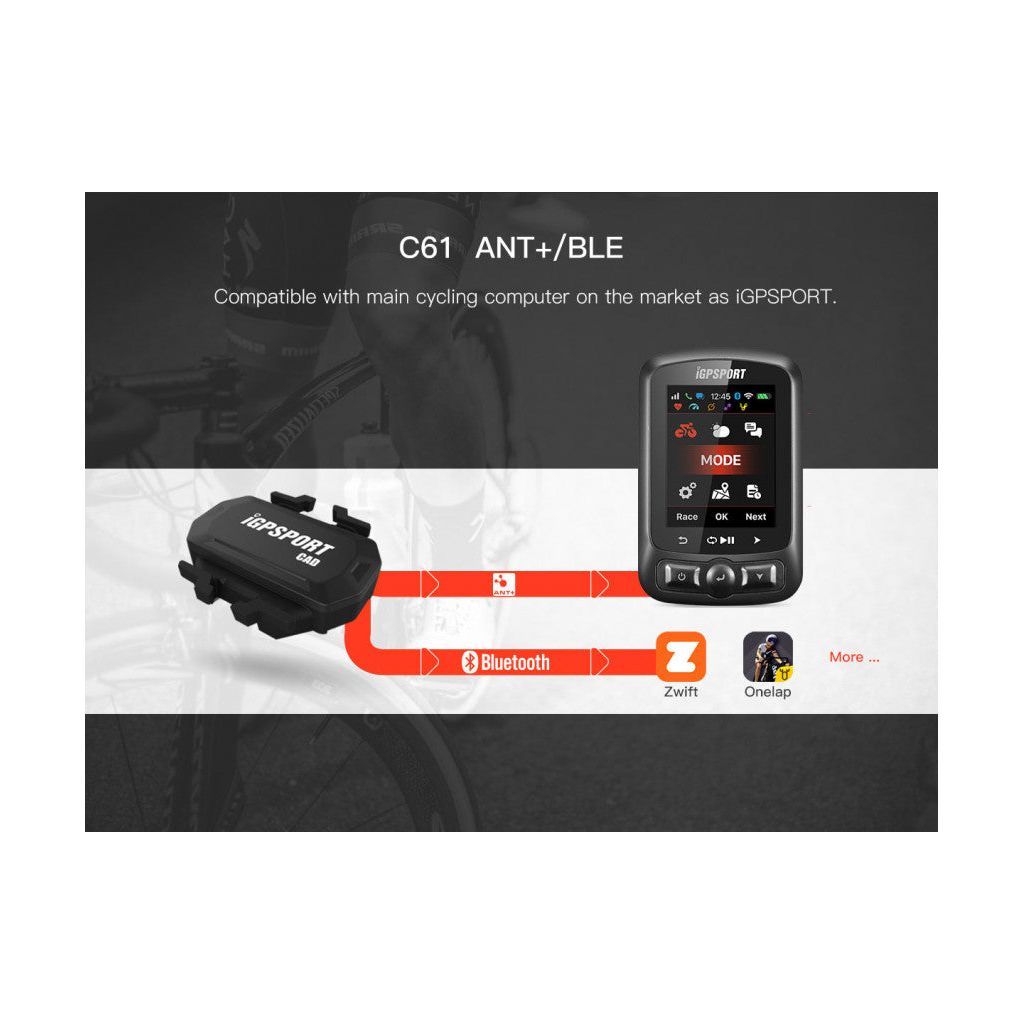 Igpsport C61 Bluetooth En Ant+ Dual Mode Trapfrequentiesensor