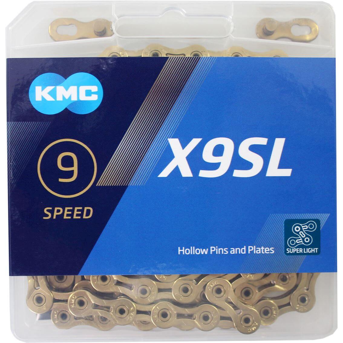 Kmc Fietsketting X9Sl Goud 114 Schakels